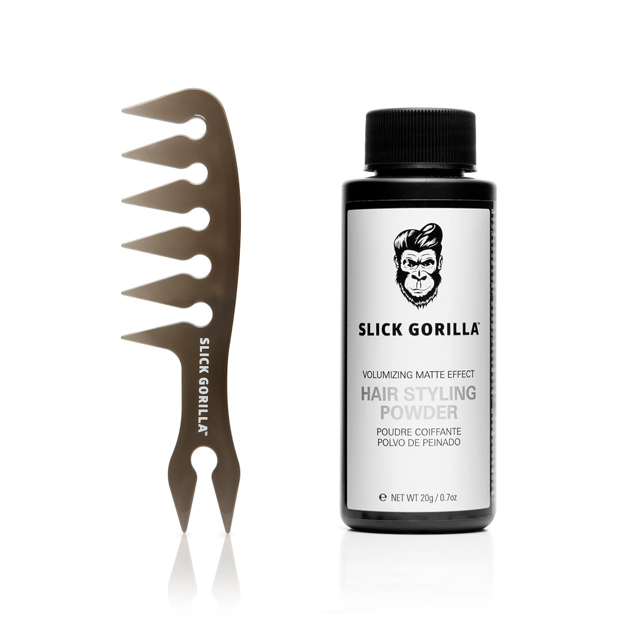 Slick Gorilla Comb Set Hair Styling Powder 20g Comb
