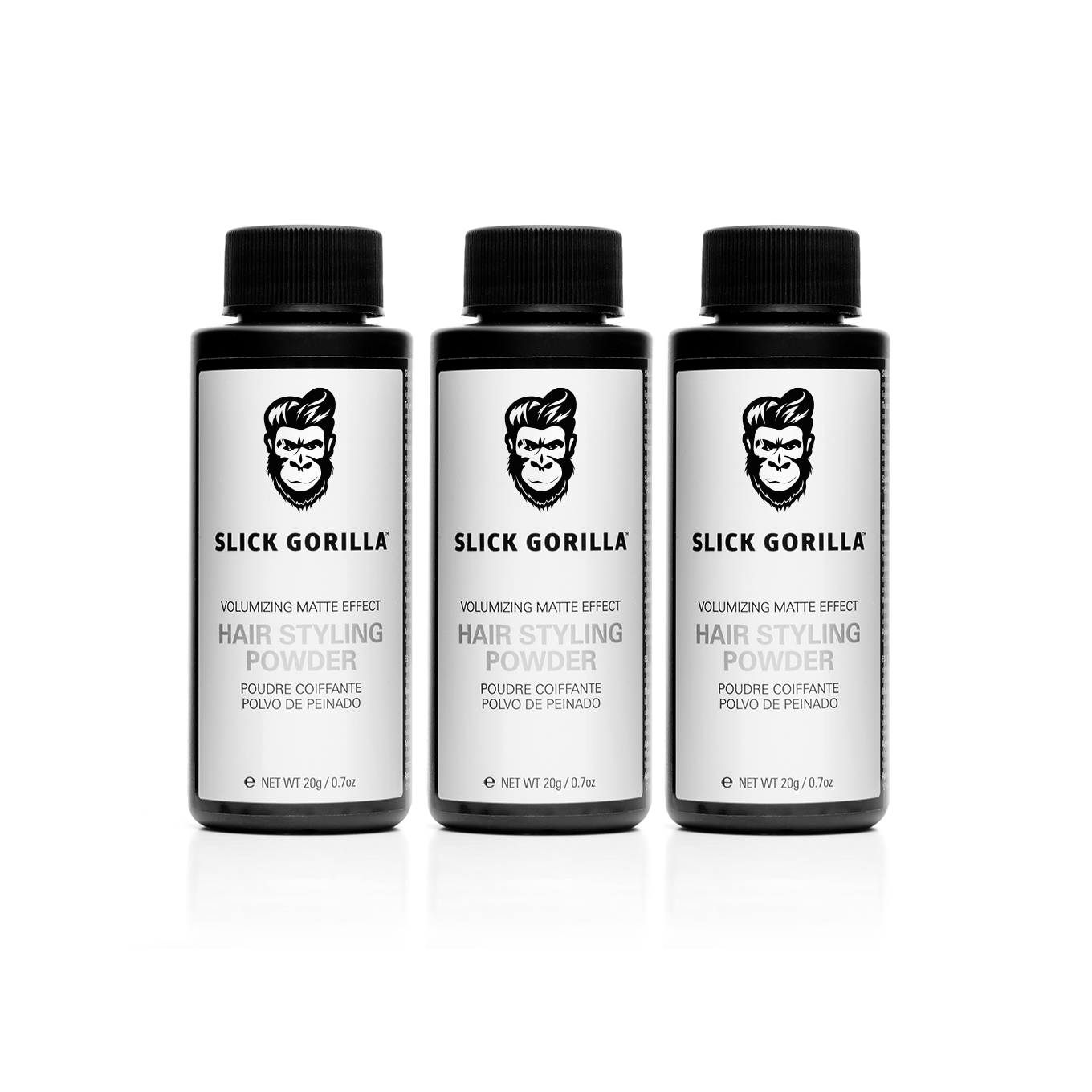 Slick Gorilla 3 x Hair Styling Powder