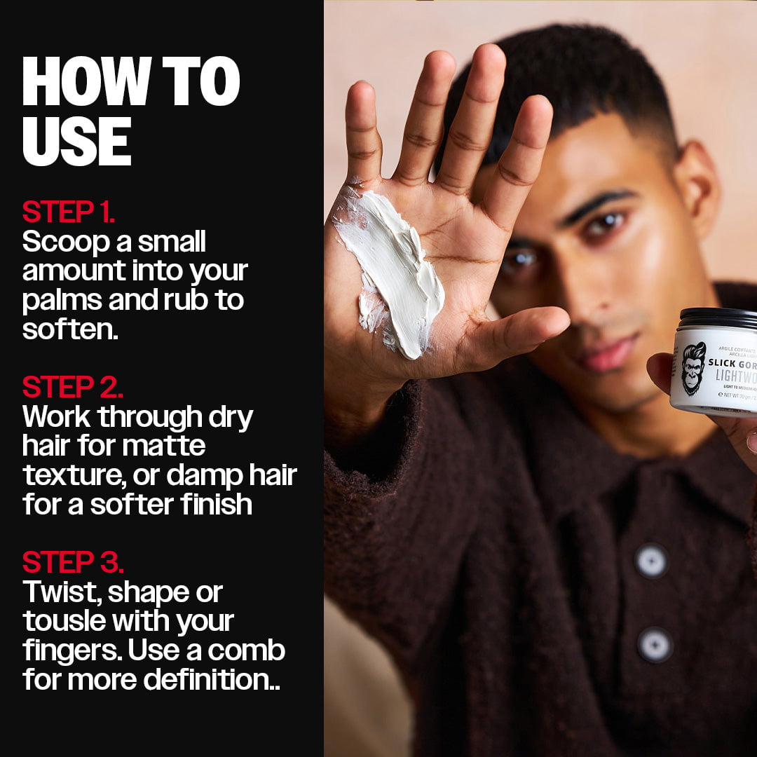 Lightwork | Hair Clay | Matt Clay For Men | Slick Gorilla