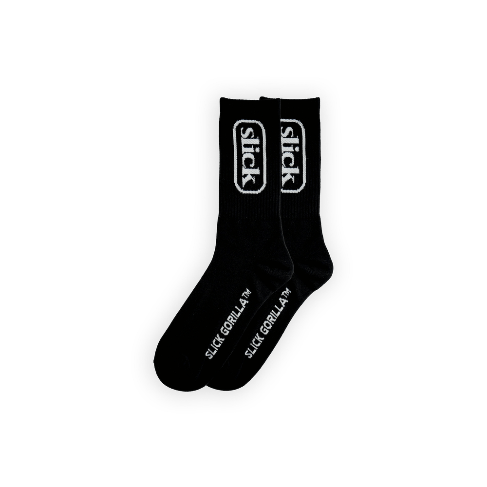 Slick Socks | Black & White Socks | Slick Gorilla