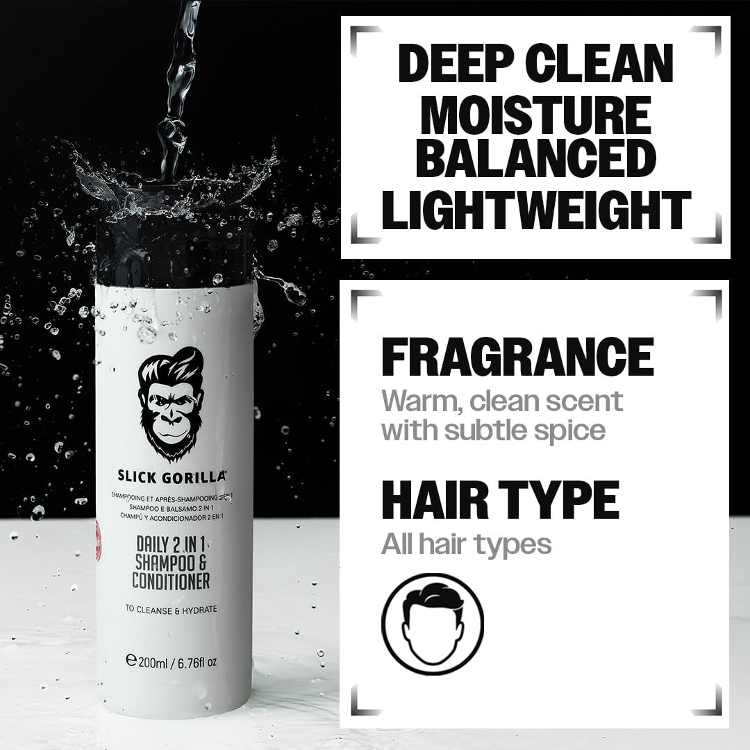 2 in 1 Shampoo & Conditioner | Shampoo Conditioner for Men | Slick