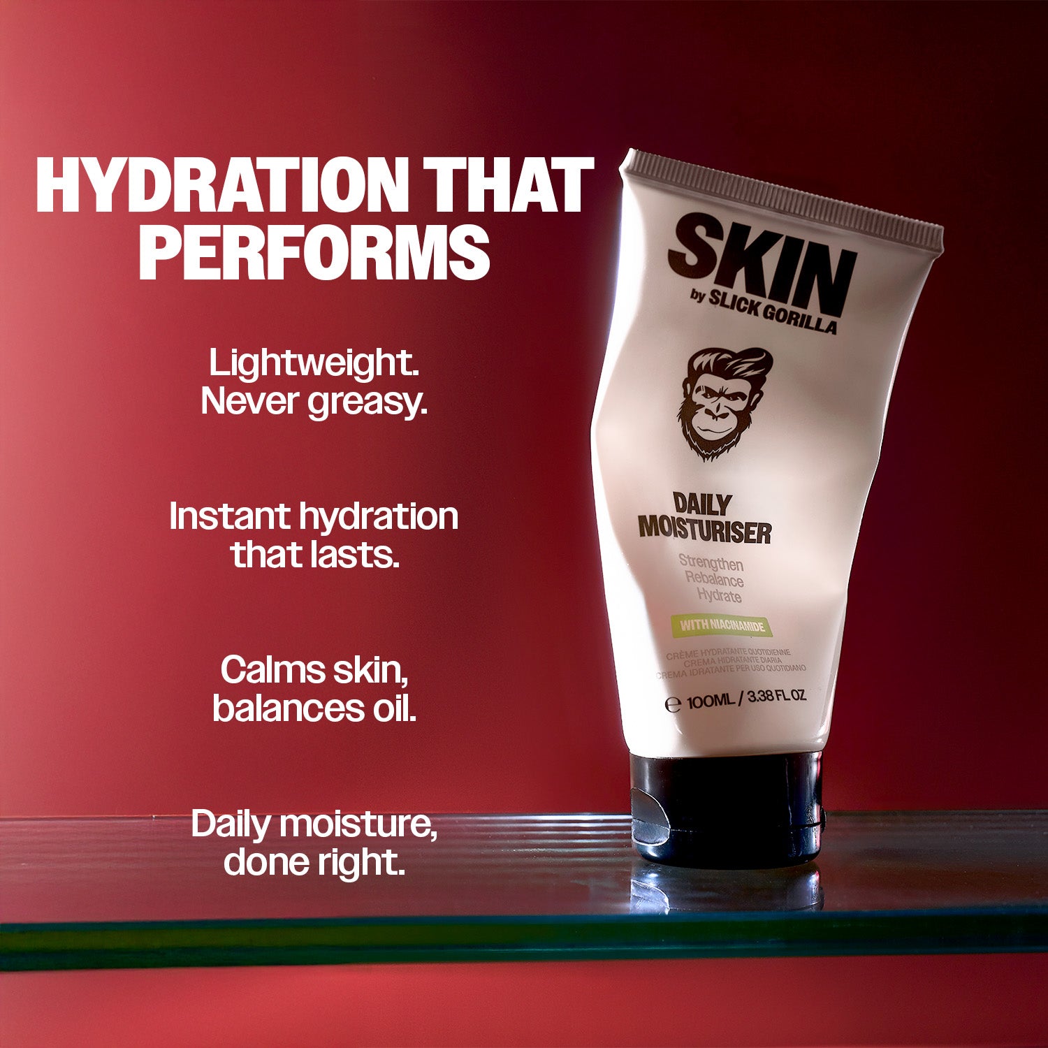 Daily Face Wash & Moisturiser Set | Men's Skincare Duo | Slick Gorilla
