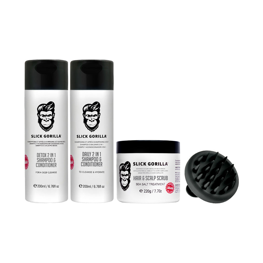 The Care Box Set | Men's Scalp Care & Hair Detox | Slick Gorilla