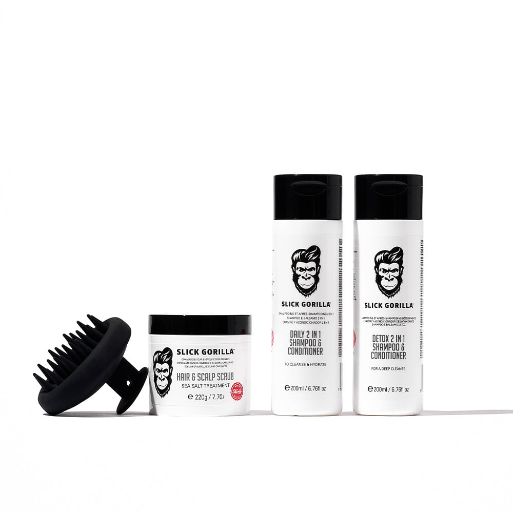 The Care Box Set | Men's Scalp Care & Hair Detox | Slick Gorilla