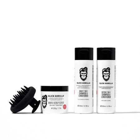 The Care Box Set | Men's Scalp Care & Hair Detox | Slick Gorilla