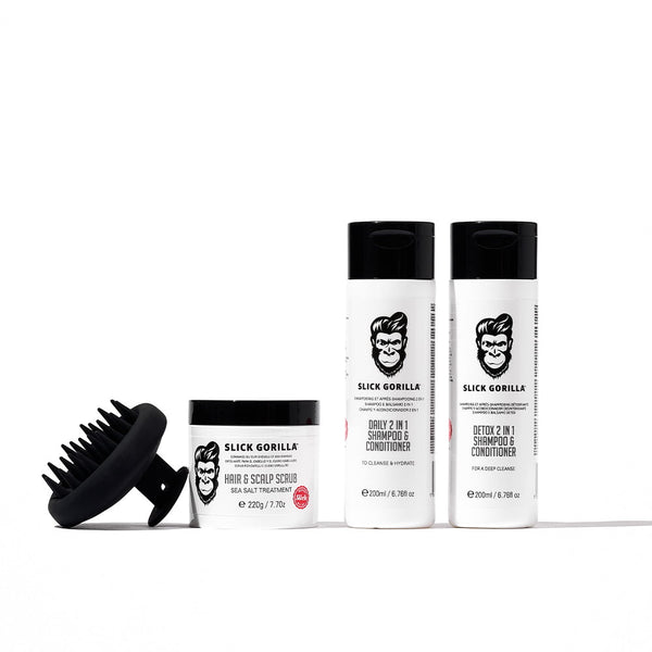 The Care Box Set | Men's Scalp Care & Hair Detox | Slick Gorilla
