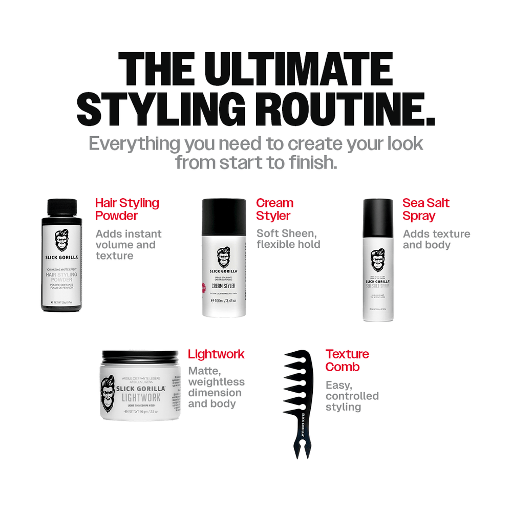 Full Styling Box Set | Men's Hair Styling Kit | Slick Gorilla