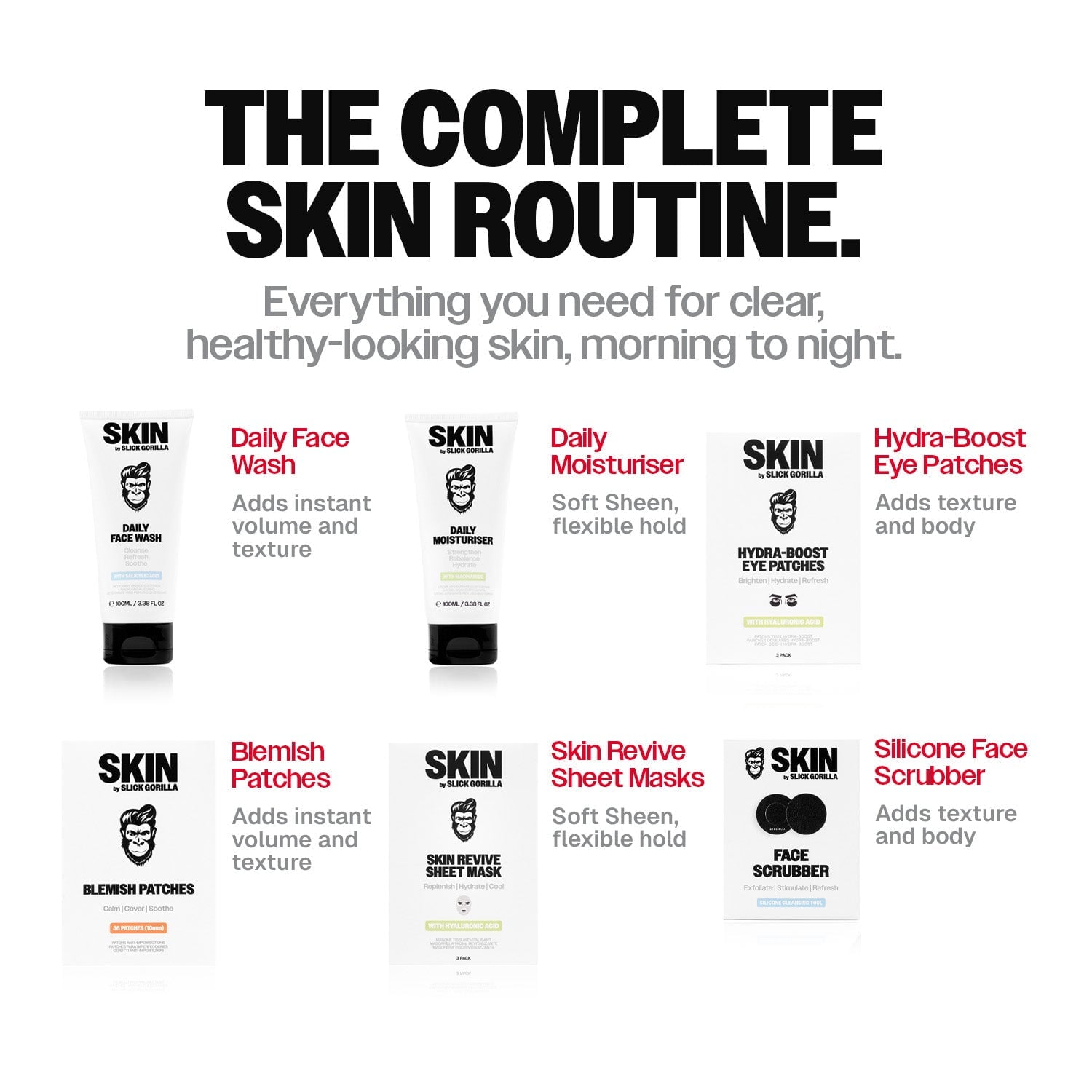 Ultimate Skin Set | Complete Men's Skincare | Slick Gorilla